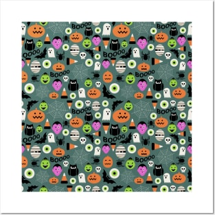 Halloween Pattern Posters and Art